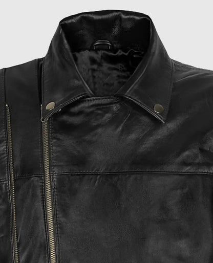 Men's Black Biker Leather Jacket