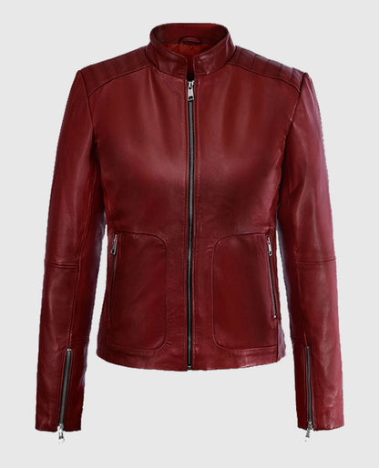 Kaya Scodelario Resident Evil Leather Jacket
