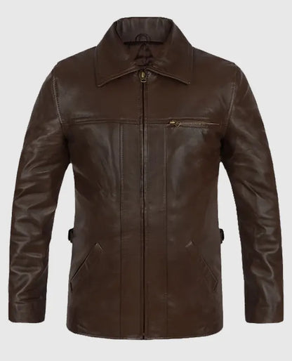 Leonardo DiCaprio Inception Brown Leather Jacket