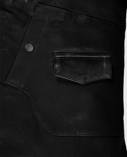 Men's Black Rider Falcon Leather Jacket