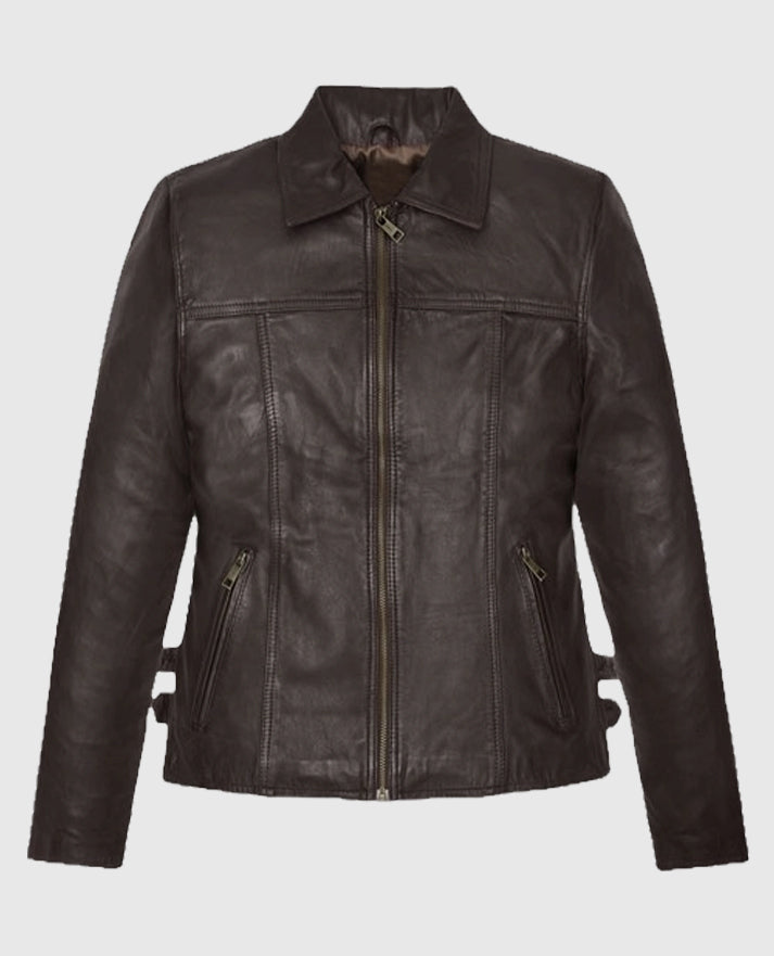 Hailey Baldwin Bieber Leather Jacket