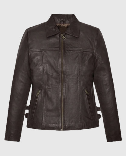 Hailey Baldwin Bieber Leather Jacket
