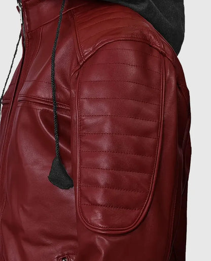 Men's Hooded Rodeo Leather Jacket