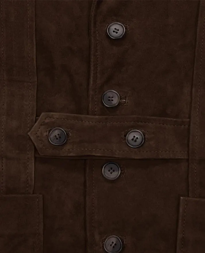 Men's Suede Leather Safari Dune Blazer