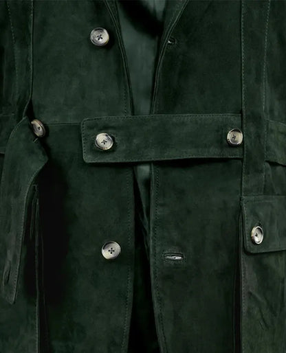 Men's Suede Safari Forest Leather Blazer