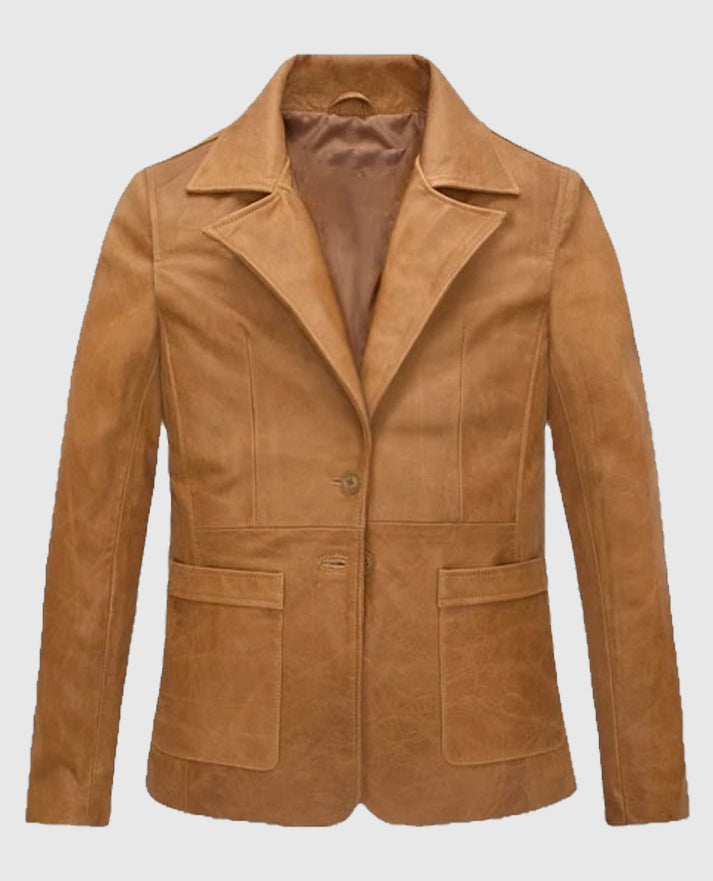 Jennifer Aniston Friends Season 5 Leather Blazer