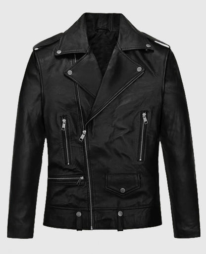 Jimin Black Leather Jacket