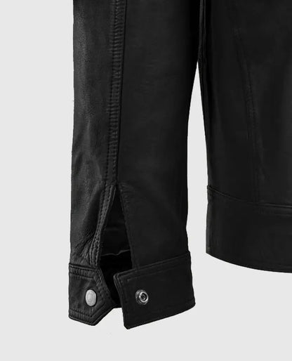 Men's Biker Black Thunder Storm Leather Jacket