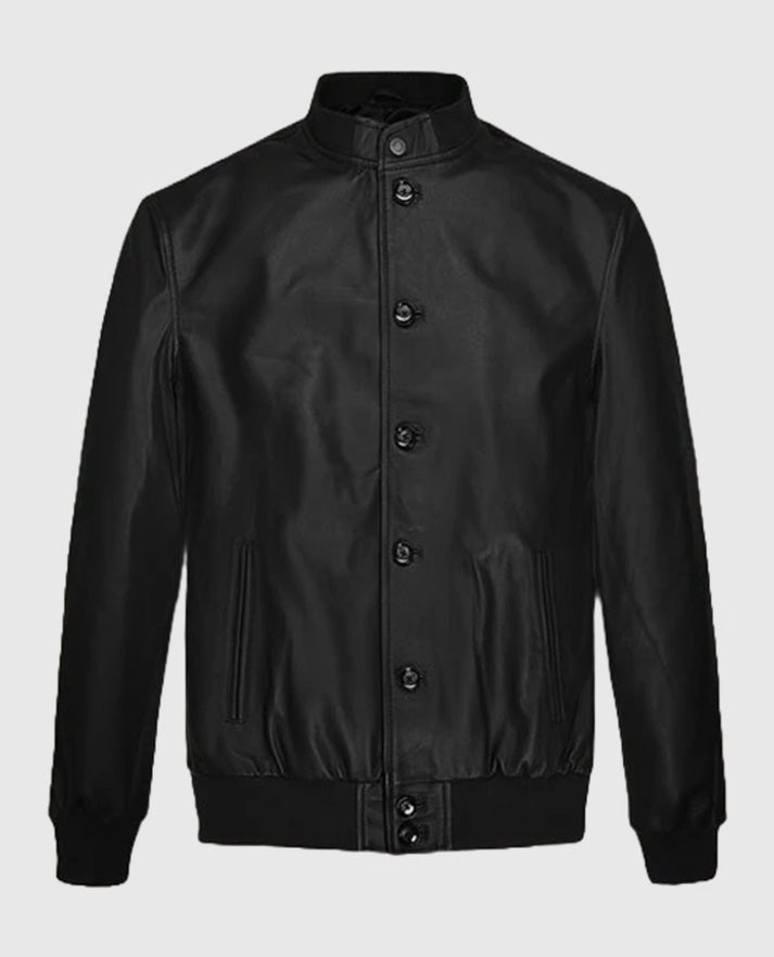 John Cho Brown Leather Jacket