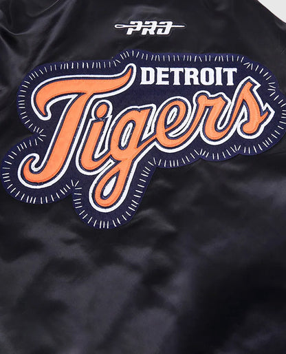 Detroit Tigers Diy Pick Stitch Classic Rib Satin Jacket