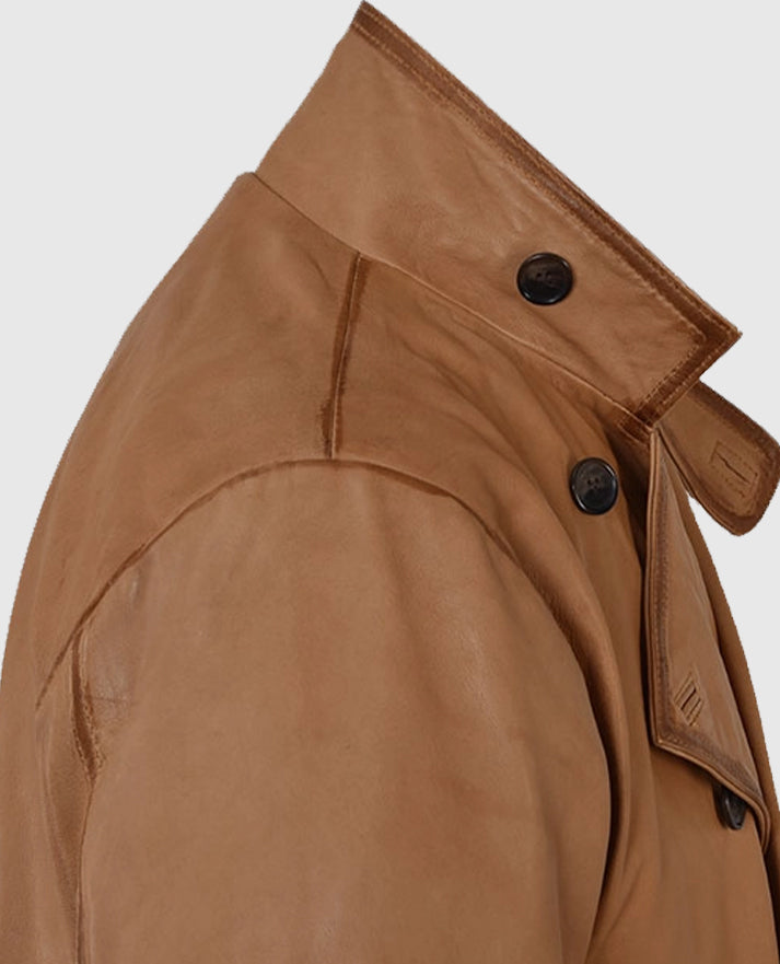 Men's Tan Burnished Royal Flying Coat