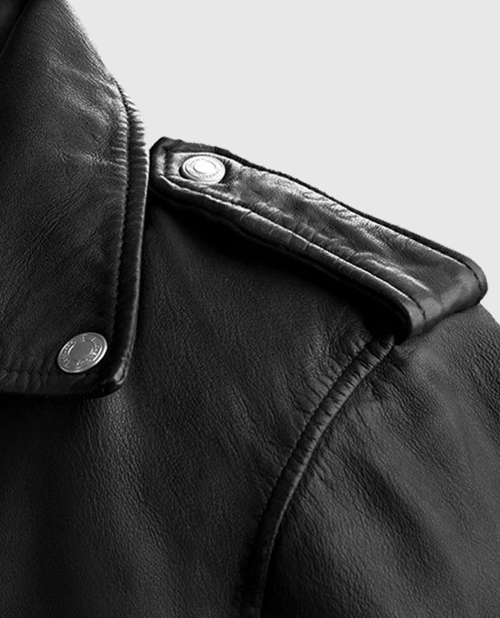 Men's Black Biker Beast Leather Jacket