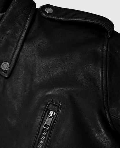 Men's Black Rider Falcon Leather Jacket