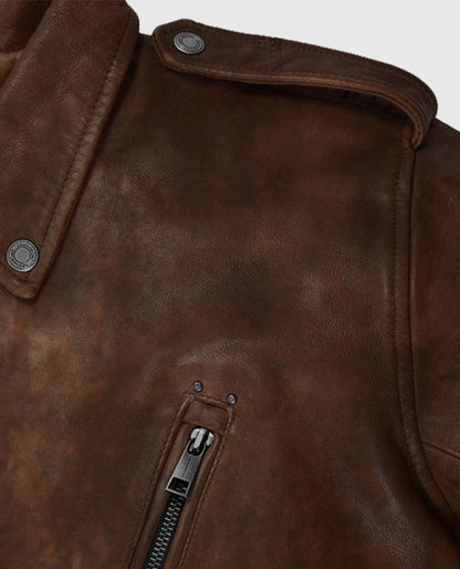 Men's Rider Spanish Brown Falcon Leather Jacket