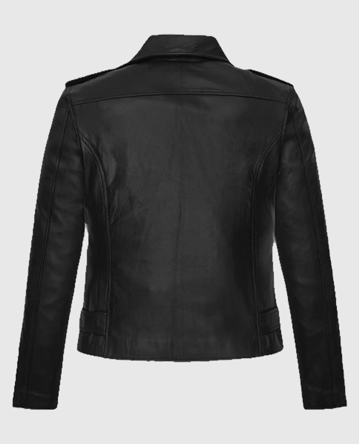 Bella Thorne Black Leather Jacket
