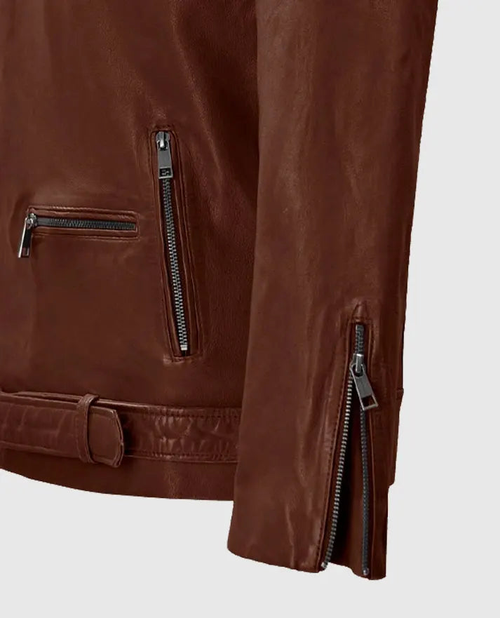 Men's Riding Tan Rutland Leather Jacket
