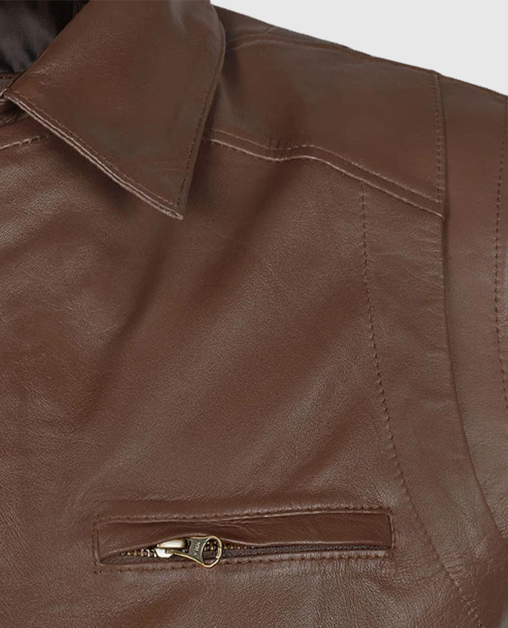 Men's Bomber Hunter Leather Jacket