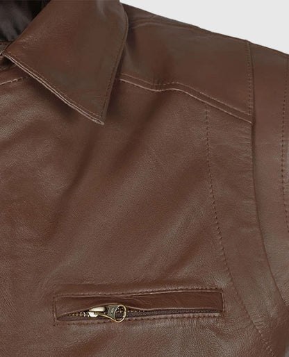 Men's Bomber Hunter Leather Jacket