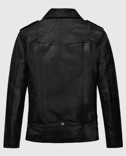 Jimin Black Leather Jacket