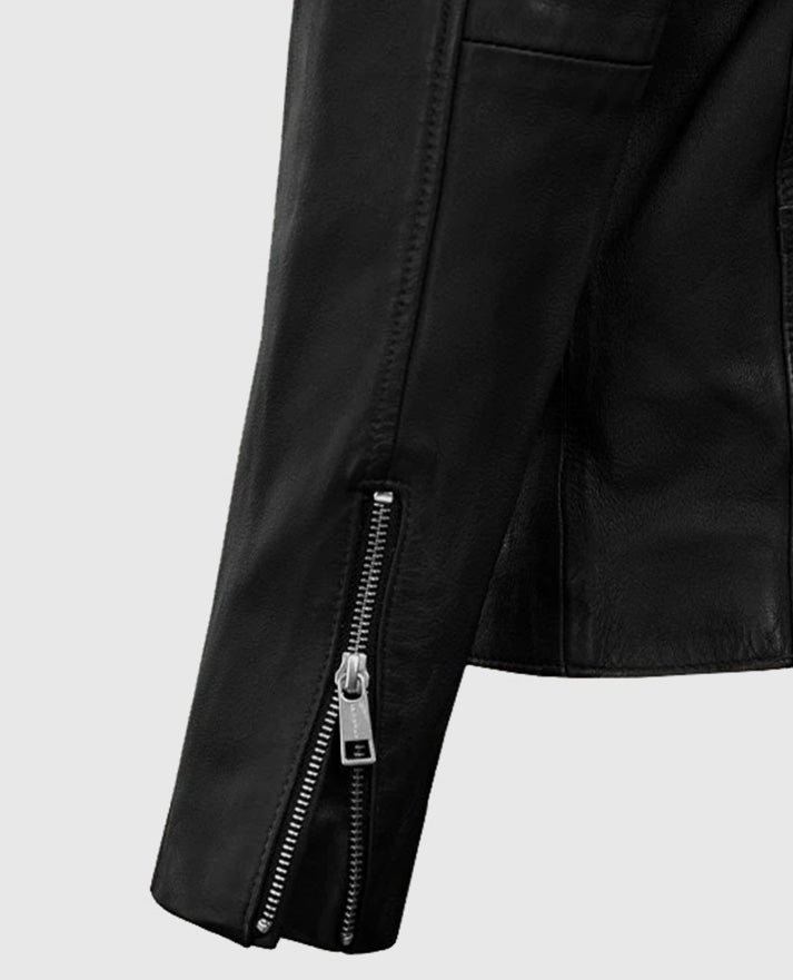 Men's Biker Black Motorad Leather Jacket