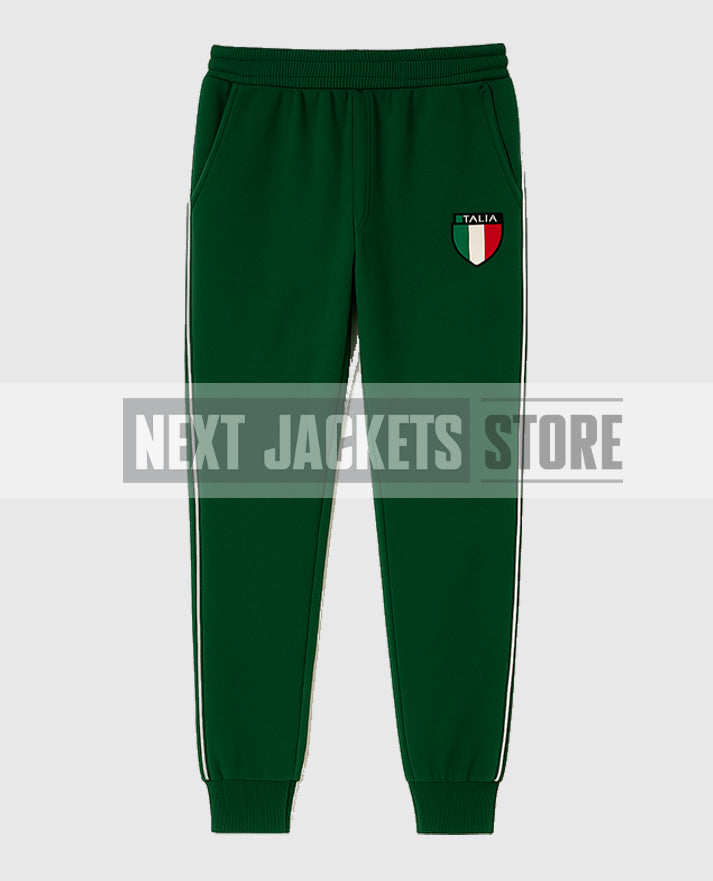 Jason Kelce Italia Green Velour Tracksuit