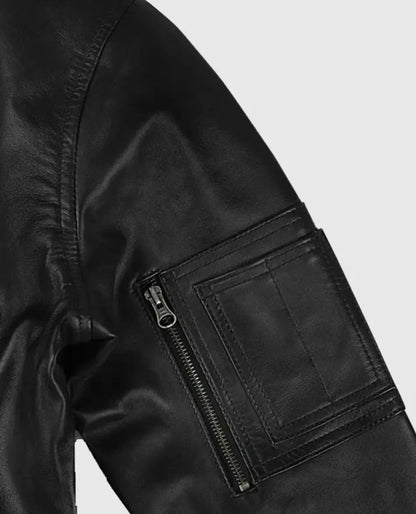 Men's Bomber MA-1 Leather Jacket