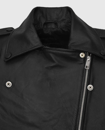 Bella Thorne Black Leather Jacket