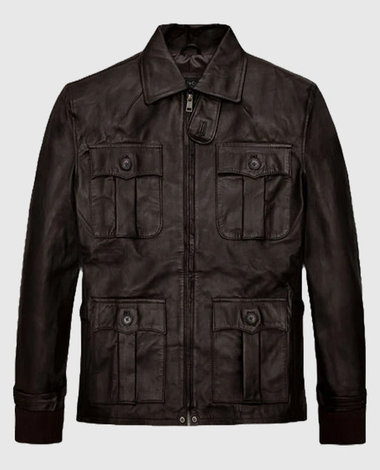 Aaron Eckhart Leather Jacket