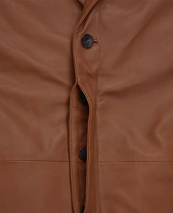 Robert Downey Jr Leather Blazer