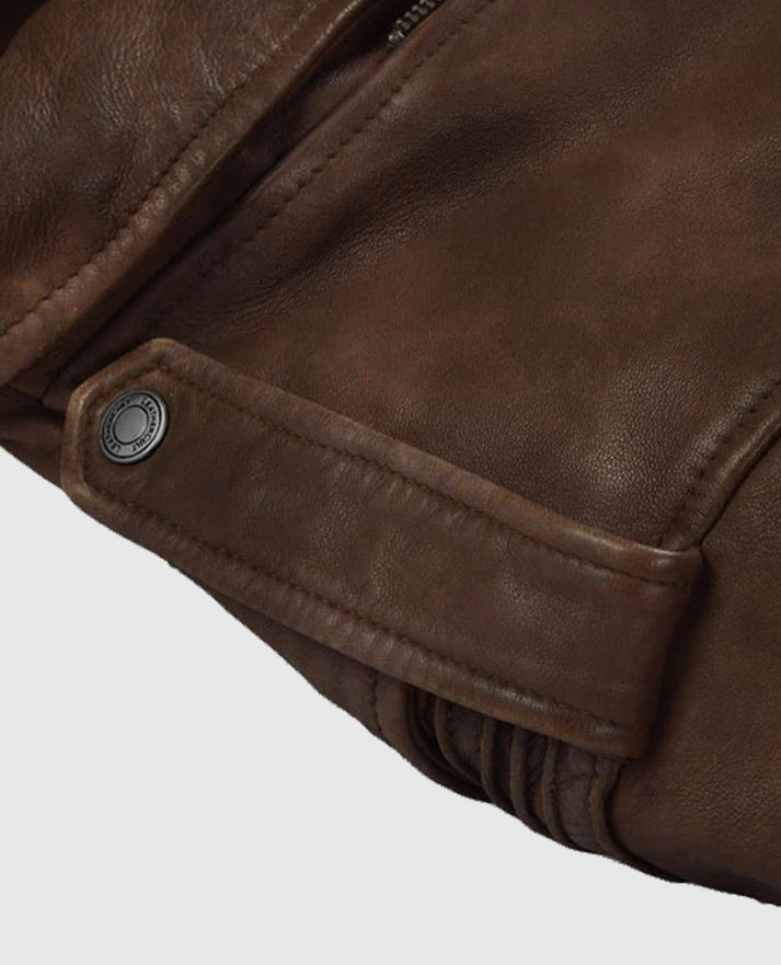 Men's Rider Spanish Brown Falcon Leather Jacket