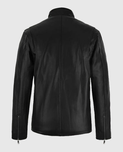 Henry Cavill Black Biker Leather Jacket