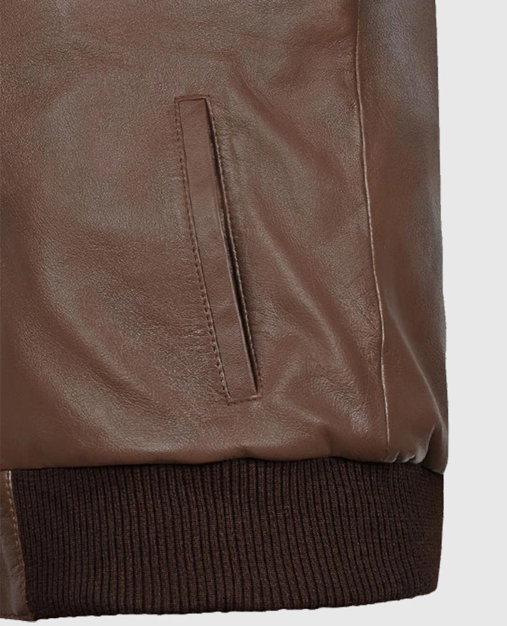 Men's Bomber Hunter Leather Jacket