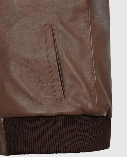 Men's Bomber Hunter Leather Jacket