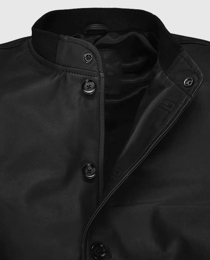 John Cho Brown Leather Jacket