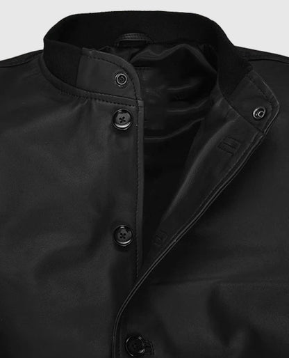 John Cho Brown Leather Jacket