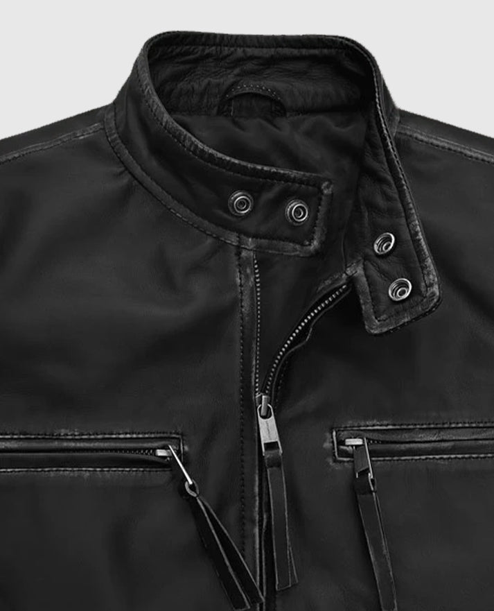 Bradley Cooper Burnt Leather Jacket