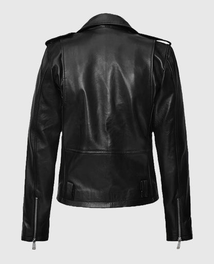 Lucy Hale Biker Leather Jacket