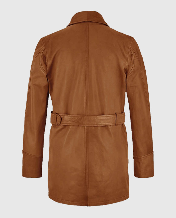Brad Pitt Legends of the Fall Leather Trench Coat
