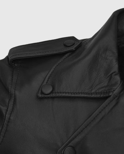 Bella Thorne Black Leather Jacket