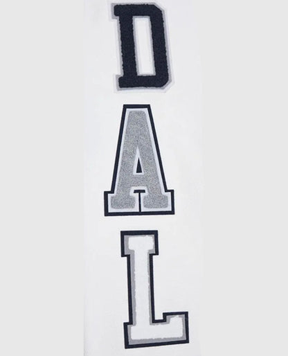 Dallas Cowboys Script Tail Classic Rib Varsity Jacket