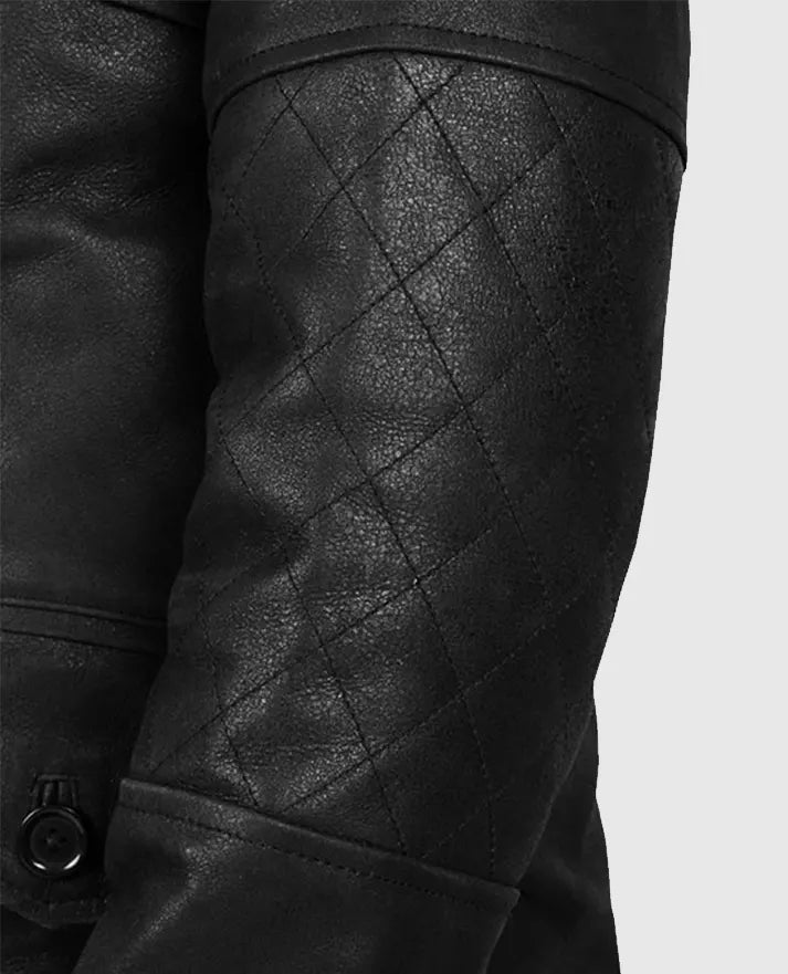Men's Black Motorcycle leather Jacket