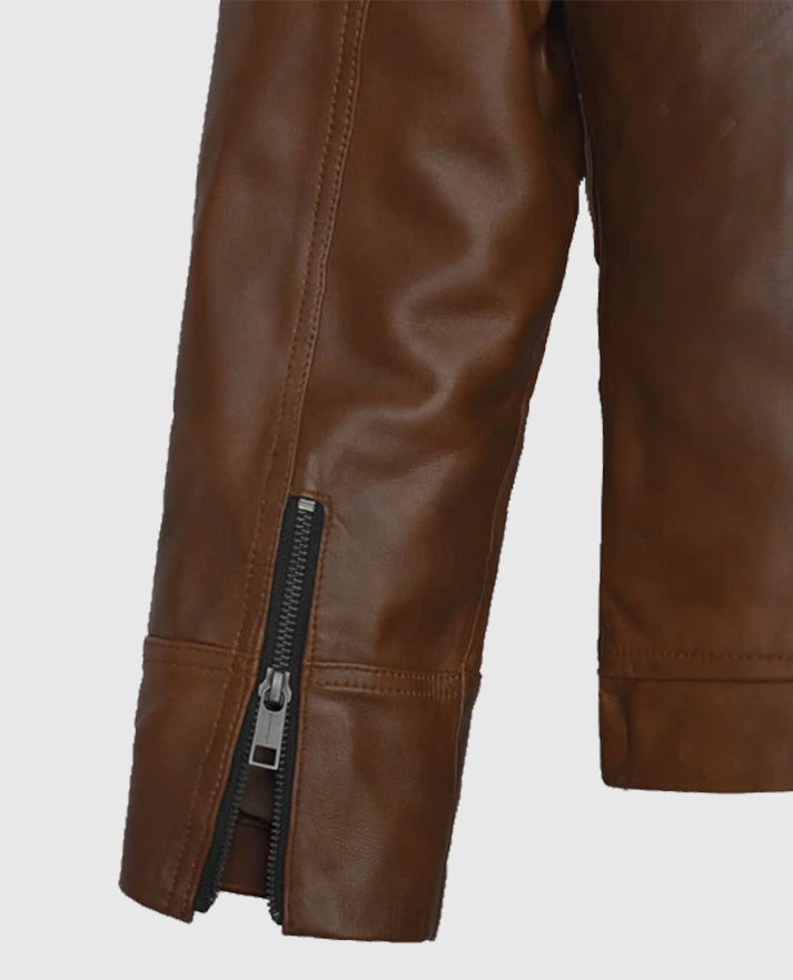 James Franco Brown Leather Jacket