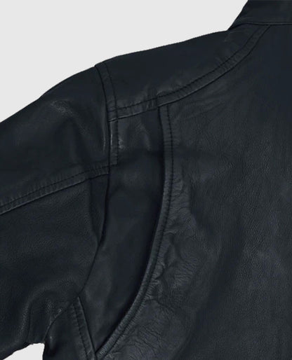 Jim Carrey Blue Leather Jacket