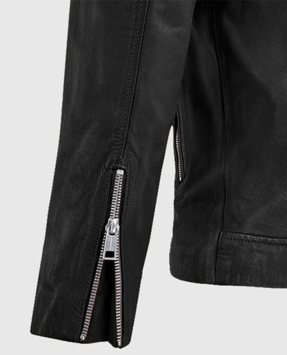 Men's Black Biker Beast Leather Jacket