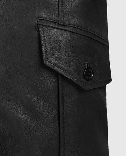 Men's Black Motorcycle leather Jacket