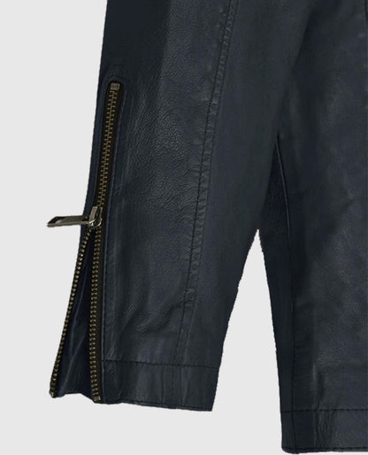 Jim Carrey Blue Leather Jacket