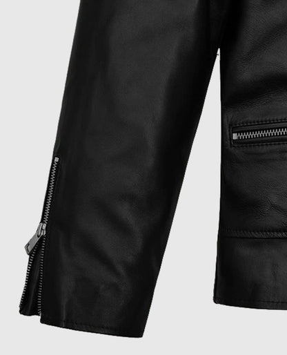 Jimin Black Leather Jacket