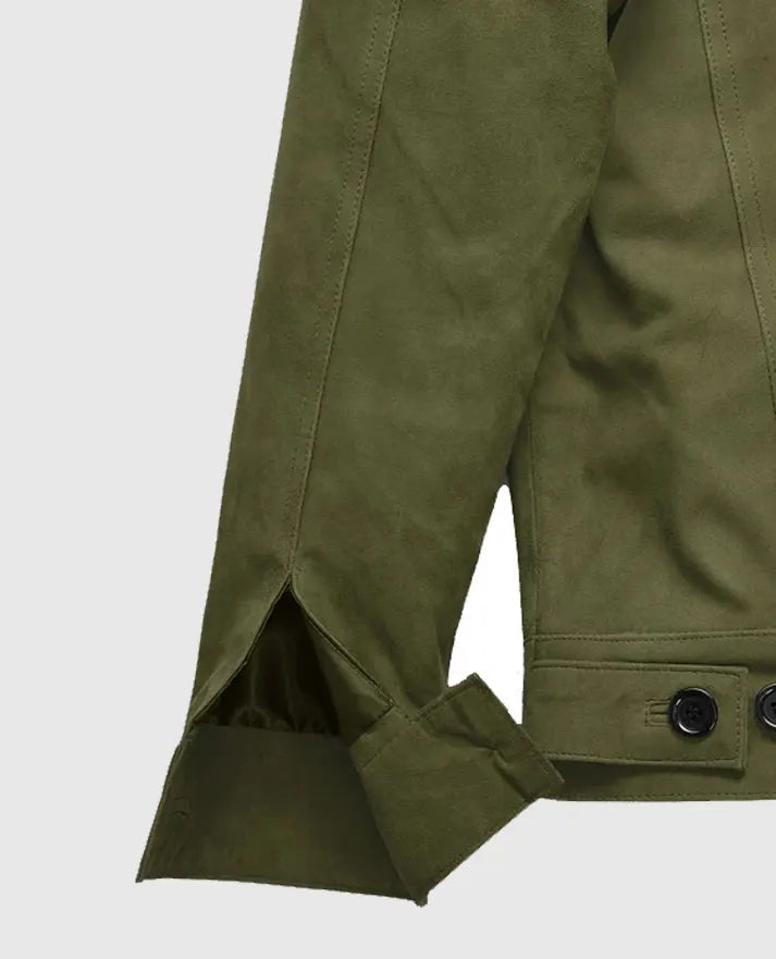 Ryan Reynolds Green Leather Jacket