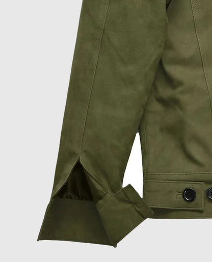 Ryan Reynolds Green Leather Jacket