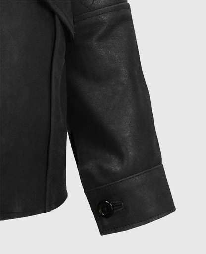 Men's Black Motorcycle leather Jacket